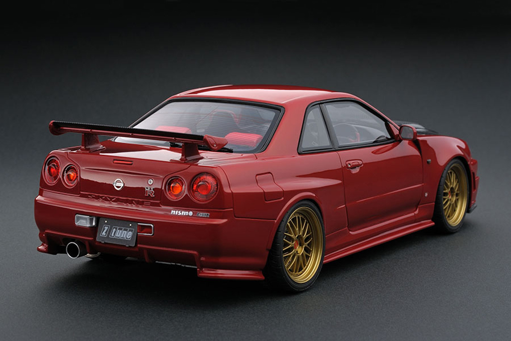 Nissan Skyline R34 Nismo GT-R Z-tune rood IG0016 1/18 Ignition Model